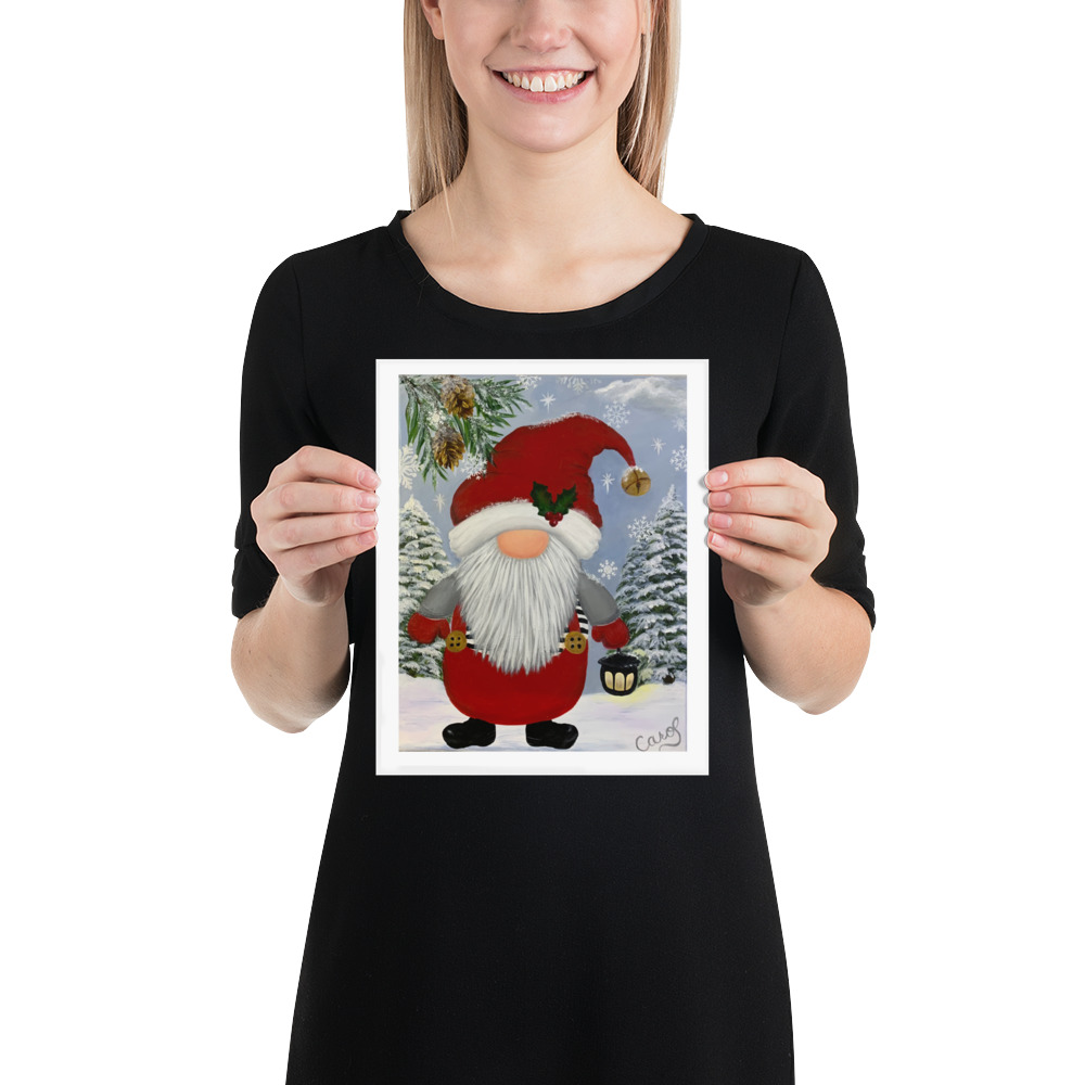 Christmas Gnome Print